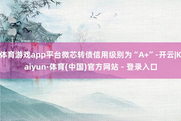 体育游戏app平台微芯转债信用级别为“A+”-开云|Kaiyun·体育(中国)官方网站 - 登录入口