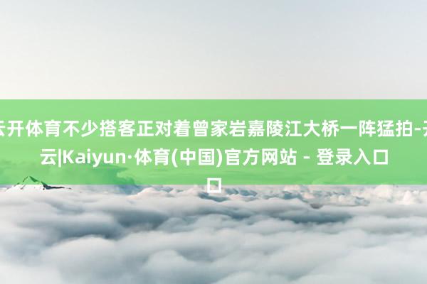 云开体育不少搭客正对着曾家岩嘉陵江大桥一阵猛拍-开云|Kaiyun·体育(中国)官方网站 - 登录入口